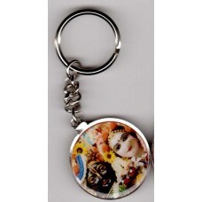 Radha Krishna Deity Picture Keychain